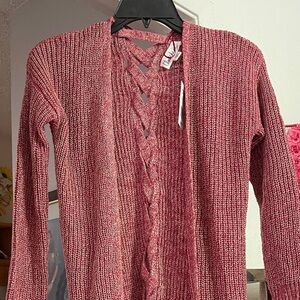 Cloud Chaser Women's Pink Knit Cardigan